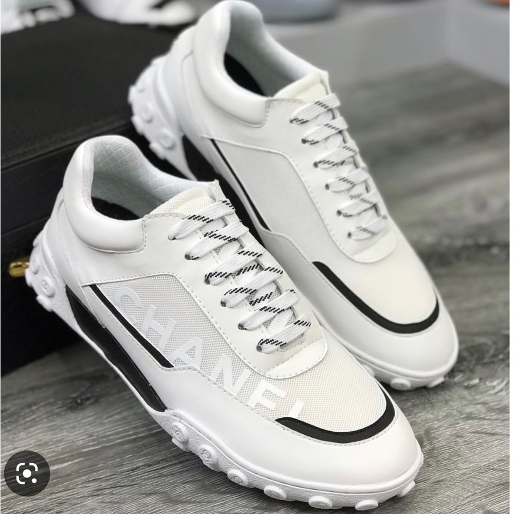 Chanel sneaker. Purchased at SFA. Size 8.5. Excellent condition.